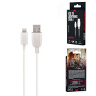 "Maxlife" USB - "Lightning" kabelis 0,5 m 2A, baltas