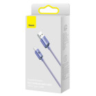 "Baseus" kabelis Crystal Shine USB - USB-C 2,0 m 100W violetinės spalvos