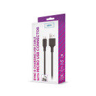 Setty kabelis USB - microUSB 1,0 m 1A juodas NAUJIENA