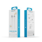 "Forever" lankstus USB-C - "Lightning" kabelis 1,0 m 20W, baltas