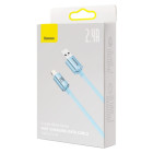 "Baseus" laidas "Crystal Shine" USB - "Lightning" 1,2 m 2,4 A dangaus mėlyna