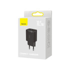 "Baseus" sieninis įkroviklis Compact 2 x USB juodas 10,5w