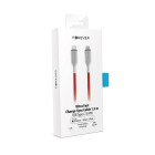 "Forever Core Utra Fast MFI PD" kabelis USB-C - "Lightning" 1,5 m 2,4A raudonas