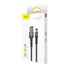 Baseus kabelis Cafule USB - Lightning 1,0 m 2,4A pilkai juodas dvipusis USB
