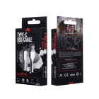Maxlife MXUC-04 kabelis USB - USB-C 1,0 m 3A baltas