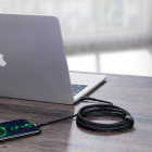 Baseus kabelis Cafule PD USB-C - USB-C 2,0 m 5A pilkai juodas 100W