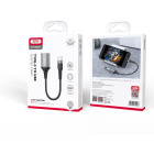 "XO OTG" adapteris NB201 USB - USB-C juodas