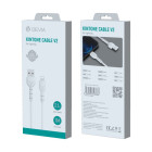 "Devia" kabelis Kintone USB - Lightning 1,0 m 2,1A baltas