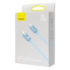 "Baseus" kabelis "Crystal Shine" USB-C - "Lightning" 2,0 m 20W dangiškai mėlynas