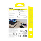 "Baseus Ultra-Fast One-for-Three" greitojo įkrovimo kabelis USB-A į M+L+C 3,5A 0,8 m kosminės juodos spalvos