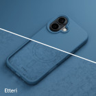 "Etteri" silikoninis magnetinis dėklas "iPhone 16 Plus" 6,7 tamsiai mėlynas