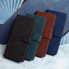 Išmanusis "Velvet" dėklas, skirtas "Xiaomi Redmi Note 14 5G (Global)", tamsiai mėlynas
