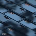"Etteri" silikoninis dėklas "Samsung Galaxy S25" tamsiai mėlynas