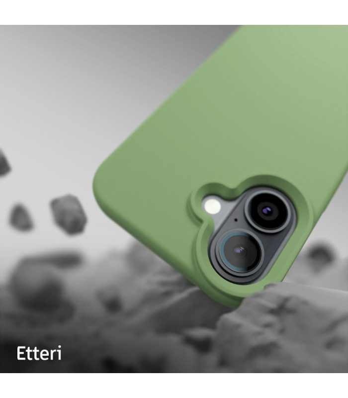 "Etteri" silikoninis dėklas iPhone 16 6,1 šviesiai žalias