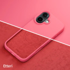 "Etteri" silikoninis magnetinis dėklas iPhone 16 6.1 avietinis