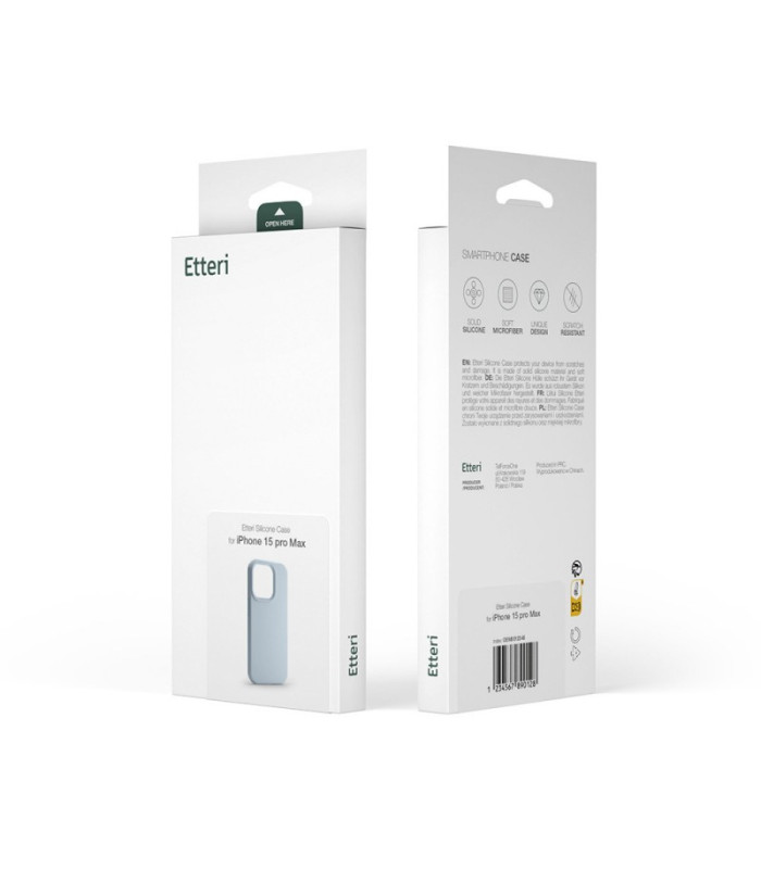 "Etteri" silikoninis dėklas "Samsung Galaxy S23 FE", šviesiai mėlynas