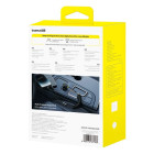 "Baseus" žiedinis plastikinis automobilinis įkroviklis (C+C) + (C-L) laidas 60W kosminės juodos spalvos