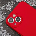 Silikoninis dėklas, skirtas "Xiaomi Redmi Note 14 Pro 5G (Global)", raudonos spalvos