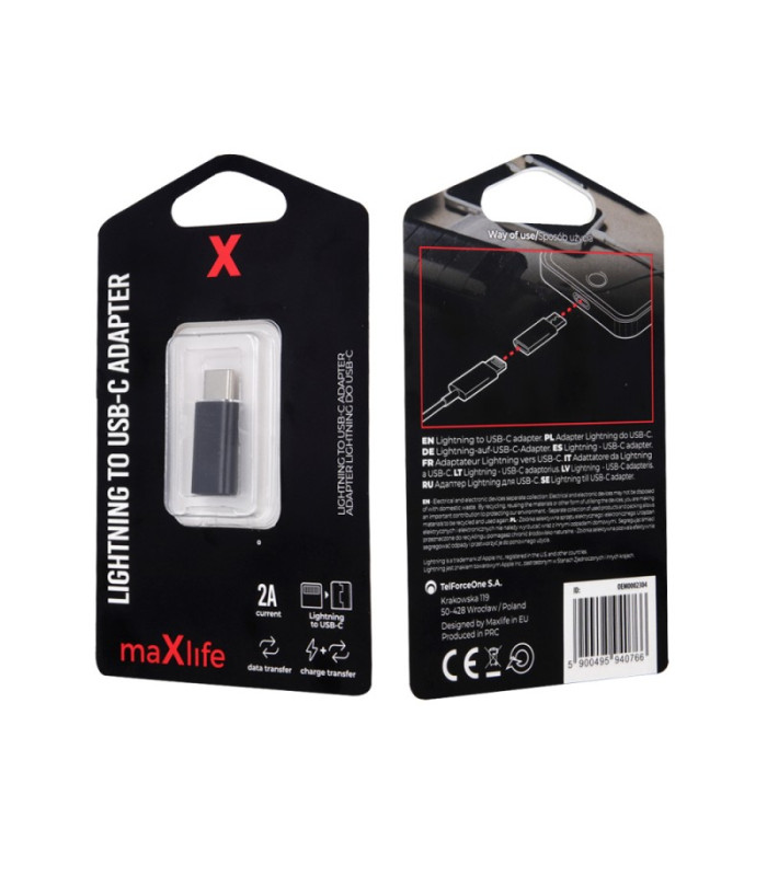 "Maxlife" "Lightning" adapteris į USB-C adapterį