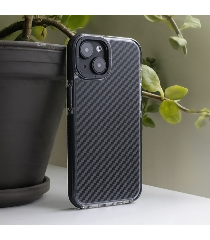 Akrilo anglies dvideginio dėklas, skirtas Samsung Galaxy A16 4G A16 5G, juodos spalvos