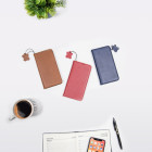 Natūralios odos "Smart Pro", skirtas "Xiaomi Redmi 14C 4G 14C 5G Redmi A4 POCO C75", rudos spalvos