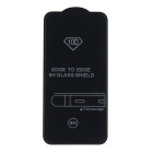 Grūdintas stiklas 10D, skirtas "Motorola Moto G75", juodas rėmelis