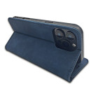 "Smart Suede" dėklas, skirtas "Samsung Galaxy S25 Plus", tamsiai mėlynas