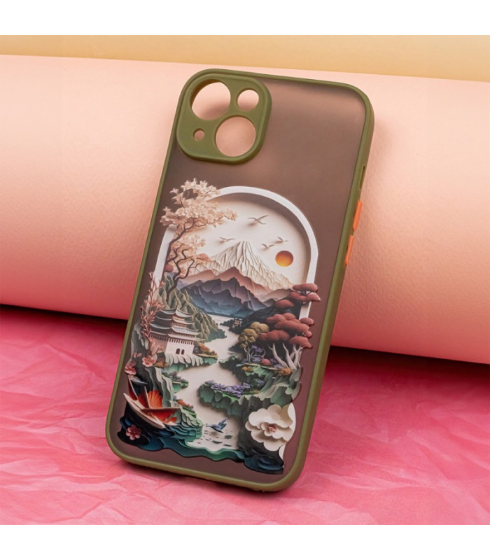Itin madingas dėklas Samsung Galaxy S23 FE Travel green