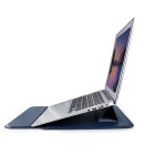 "Devia" nešiojamojo kompiuterio "MacBook" laikiklio krepšys "Ultra-Thin 15,4" vandeniui atsparus PU odos krepšys mėlynos spalvos