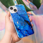 "Gold Glam" dėklas "iPhone 14 Pro 6,1 blue