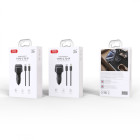 XO siųstuvas FM BCC17 "Bluetooth" MP3 automobilinis įkroviklis 30W juodas + USB-C kabelis - USB-C