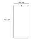 Grūdintas 2,5D stiklas, skirtas "Motorola Moto E14