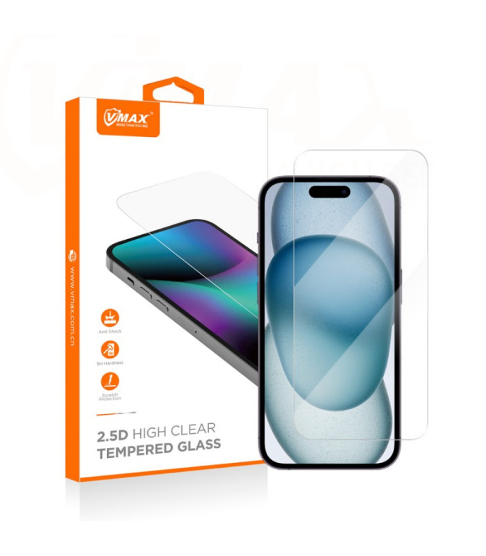 "Vmax" grūdintas stiklas 2,5D Normal Clear Glass, skirtas "Xiaomi Redmi Note 13