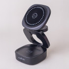 "Maxlife MXWC-06" magnetinis belaidis įkroviklis 15W, juodas 3in1
