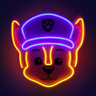 Pakabinamas neoninis LED "Paw Patrol" ant stiklo - Chase OW-130346