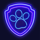 Pakabinamas neoninis LED "Paw Patrol" ant stiklo - Paw OW-130246