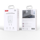 XO sieninis įkroviklis CE25 PD 25W 1x USB-C baltos spalvos