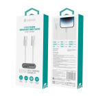 "Devia" kabelis Smart PD USB-C - USB-C 1,0 m 60W 3A baltas