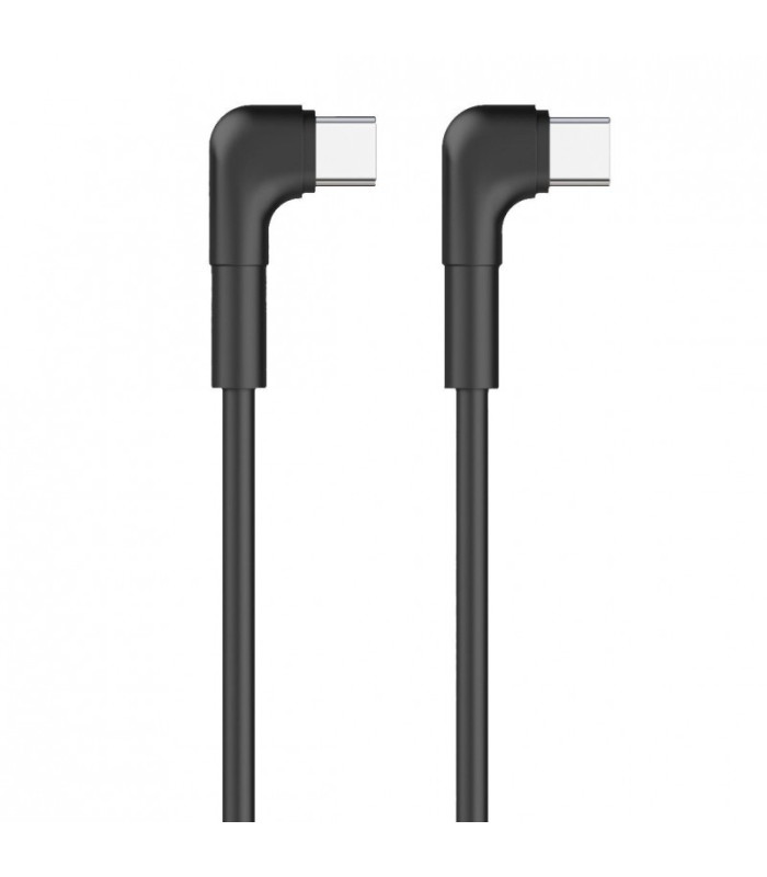 "Maxlife" MXUC-09 kampinis kabelis USB-C - USB-C 1,0 m 60W juodas