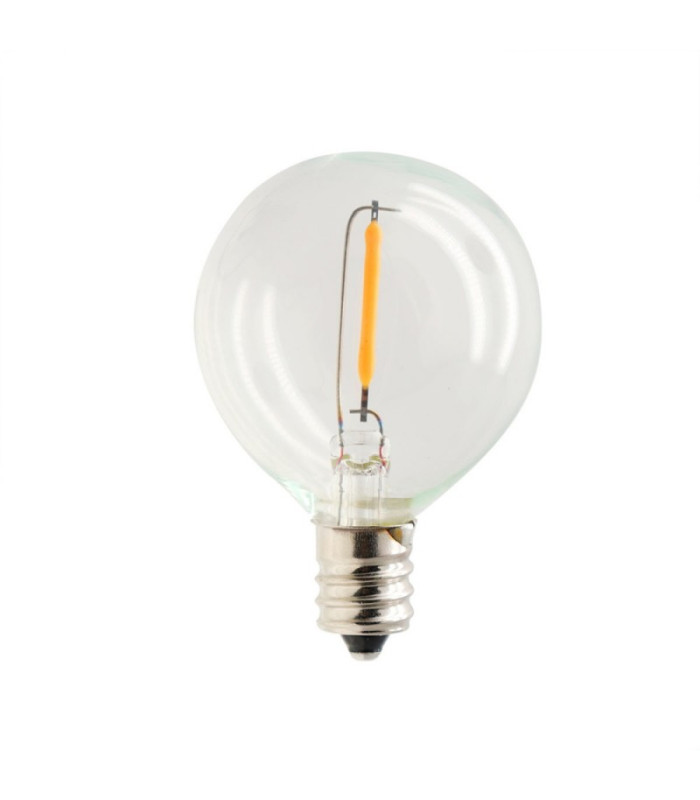 LED lemputė E12 G40 0.5W 3V 30lm skaidri Forever Light 6vnt