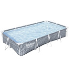 Izturīgs taisnstūra rāmja baseins ar sūkni, Bestway Steel Pro 366×201×66 cm