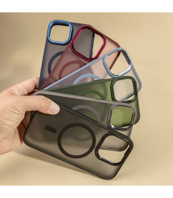 "Frozen Mag" dėklas "iPhone 13 Pro Max" 6,7 pilkos spalvos