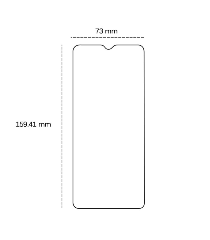 Grūdintas 2,5D stiklas, skirtas "Xiaomi Redmi A4