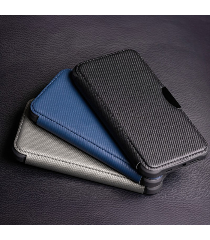 "Smart Carbon" dėklas "Xiaomi Redmi Note 13 Pro Plus 5G (global)" tamsiai mėlynas