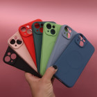 "Simple Color Mag" dėklas "iPhone 12 Pro Max" 6,7 tamsiai žalios spalvos