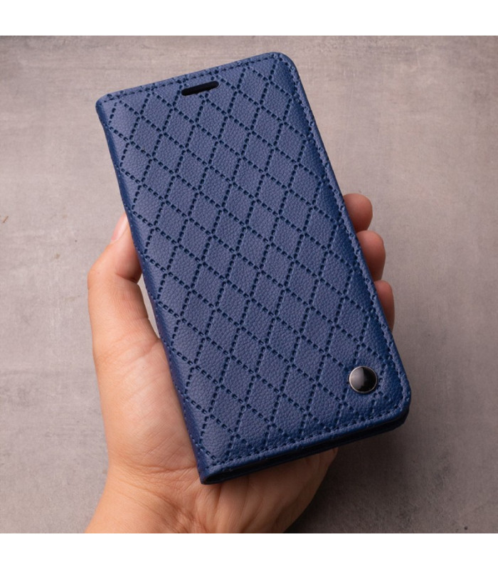 Išmanusis "Caro" dėklas, skirtas "Xiaomi Redmi Note 13 5G (global)", tamsiai mėlynas