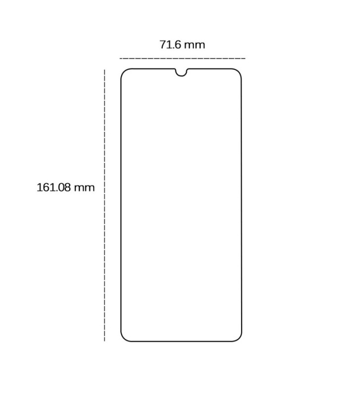 Grūdintas 2,5D stiklas, skirtas "Realme Note 50