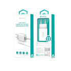 "Devia" sieninis įkroviklis Smart 2x USB 2,4A baltas + microUSB laidas