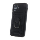 "Defender Slide" dėklas, skirtas "Samsung Galaxy A25 5G (global)", juodos spalvos
