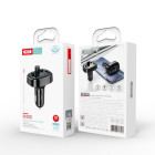 XO siųstuvas FM BCC02 "Bluetooth" MP3 automobilinis įkroviklis 15W juodas